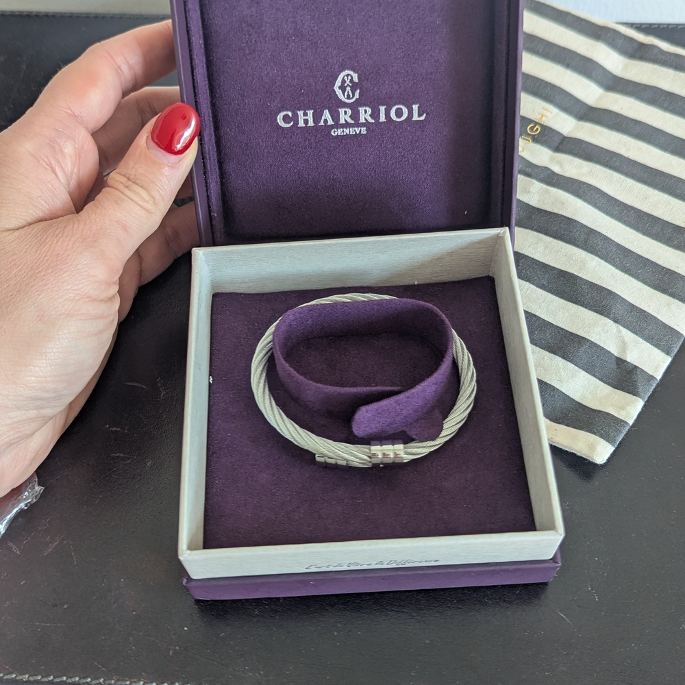 Charriol Silver Cable Bracelet